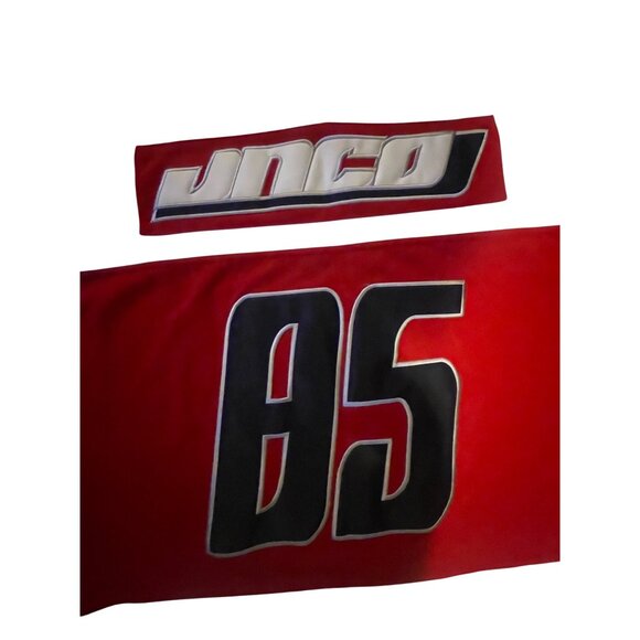JNCO Red & White Mesh Long Sleeve Hockey Jersey Size XXL Sports USA - Picture 13 of 15